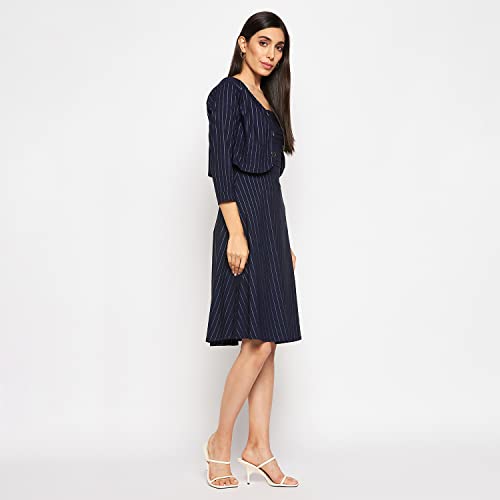 Image of CAMEY Women Striped Cotton Dress