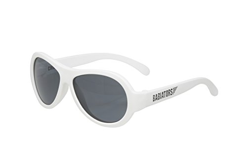 Babiators Aviator UV Protection Children's Sunglasses, Wicked White, 0-2 Years