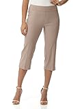 Picture of REKUCCI Women's Ease into Comfort Capri with Button Detail (14, Khaki)