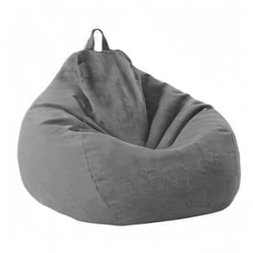 Funda para sofá, sillones gigantes sin relleno, tela de lino, tumbona, puf, puf, tatami, salón, 70 x 80 cm, gris oscuro, funda de sofá - imagen 10