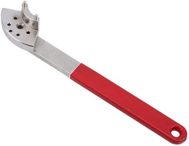 Durable Carenginewrench Pulley Car Engine Timing Multifunction Portable Pulleywrench Belt Tension Tensioning Tool - (Color: Red)