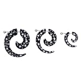 New 2026 1 Pair Acrylic Cheater Spiral Ear Taper Stretcher Expanders Gauge Earlobe Earring Piercing Body Jewelry Tunnel And Plugs Fashion Trendy Accessories Creative Gift