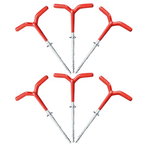 Piquets de tente en métal à visser accessoires camping pour abri pêche