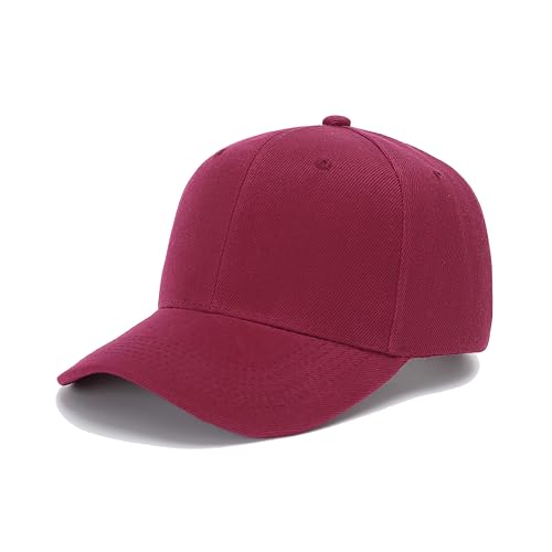 Image of ZH Plain Adjustable Baseball Cap - Lot of 12 Unisex Blank Design Caps