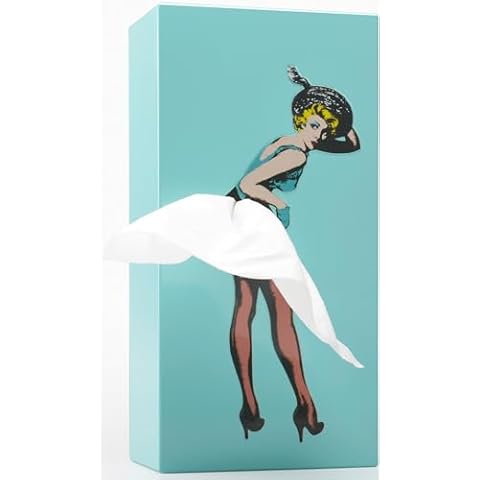 Flying Skirt Vintage Pop Art Tissue Holder Cover