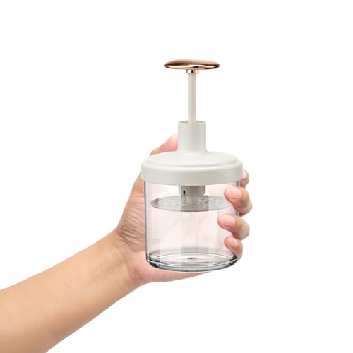 SEWACC Máquina de Espuma para Jabón Facial Portátil Espumador Manual Reutilizable de 1 Pieza Vaso para Hacer Espuma Champú y Gel de Ducha Herramienta Práctica para Rutina Facial