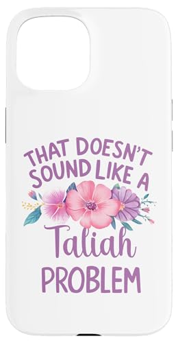 Taliah Personalized Cute Flower Girls Taliah Name スマホケース iPhone 15 用