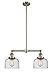 Innovations 209-AB-G74-LED 2 Light Vintage Dimmable LED Chandelier, Antique Brass