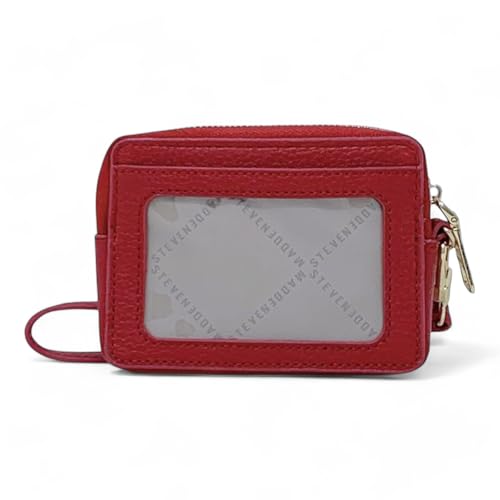 Image of Steve Madden Bpipper Zip Around Card Case Wristlet (Sundried Tomato)