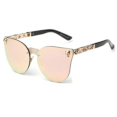 JiXuan Hot Men Skull Donna Cat Eye Occhiali da