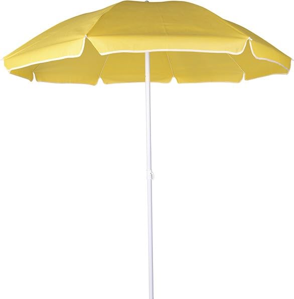 Outdoor Garden Umbrella Without Stand 7Ft Big Size Patio Garden Umbrella (Yellow) 7Ft