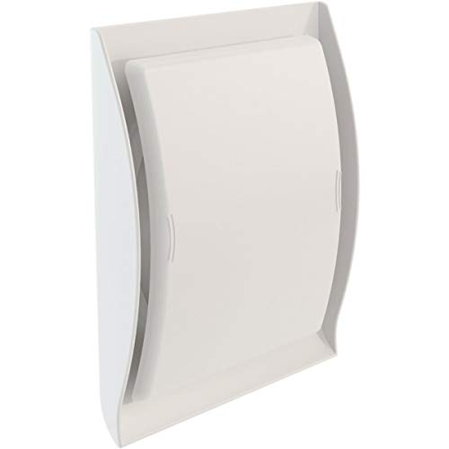 grille design de ventilation - diamètre 125mm - blanc - pour appareil à gaz - nicoll gdt125b