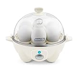 DASH Rapid Egg Cooker: 7 Egg Capacity Electric Egg Cooker for Hard Boiled Eggs, Poached Eggs, Scrambled Eggs, or Omelets with Auto Shut Off Feature - Cream