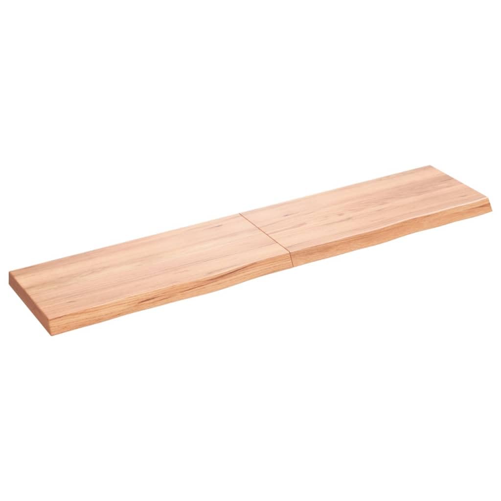 vidaXL Encimera de Baño, Tablero Plegable de Mesa, Encimera de Estantería Escritorio, Encimera para Armario, Madera Maciza Tratada Marrón Claro