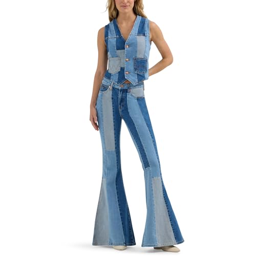 Wrangler Women's Lainey Wilson Patchwork Flare Jeans