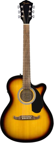 Fender FA-135CE Sunburst – Guitare Acoustique - Les Beatles, Paul McCartney, John Lennon, RIngo Starr, George Harrison Fender FA-135CE Sunburst - Guitare Acoustique