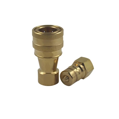 Image of LX-KZD 3 /8'' NPT ISO7241-B Brass Valve With FKM Seal Quick Disconnect Hydraulic Couples