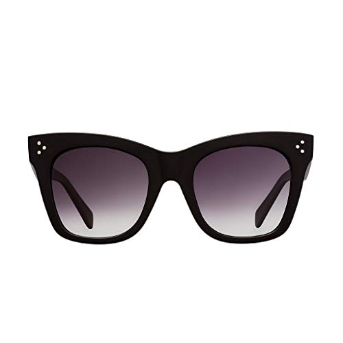 THOMAS JAMES LA by PERVERSE Sunglasses Women's Bang Bang Chunky Square Sunglasses (Matte Black, Black Gradient)