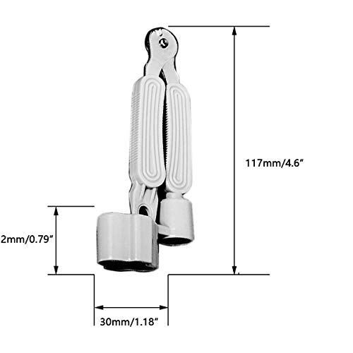 ZLYY 2PCS Guitar Clipper Pliers Rewinder Multifunctional String Picking Three-in-one Guitar Accessories String Changer Tool Set(Black, Gray) - Thumbnail 5