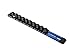 ARES 70122-3/8-Inch Drive Blue 9.84-Inch Aluminum Socket Organizer - Store up to 10 Sockets and Keep Your Tool Box Organized - Sockets Will Not Fall Off this Rail