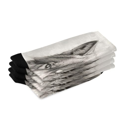 1 Pair Mountain Wolf Crew Socks Breathable Compression Athletic Socks for Women Men Sport Running Cycling2