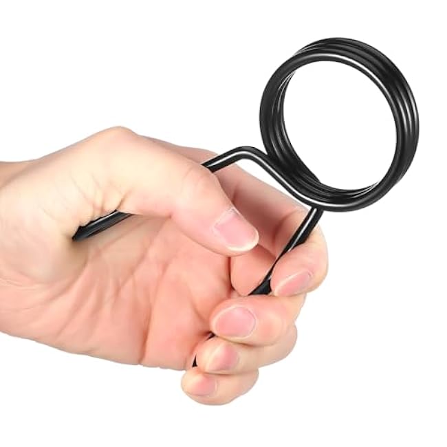 4 Pieces 2 Inch Dumbbell Spring Collars Barbell Clamps Locking Collars Clips for Weightlifting Exercise Fitness Training Supplies (Black)