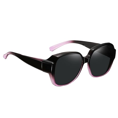 FxaumsGxuk Gafas de sol polarizadas para hombre,Gafas de sol polarizadas para mujer, envolventes Fitover para hombres y mujeres - de con sombras a presión Face Shadow