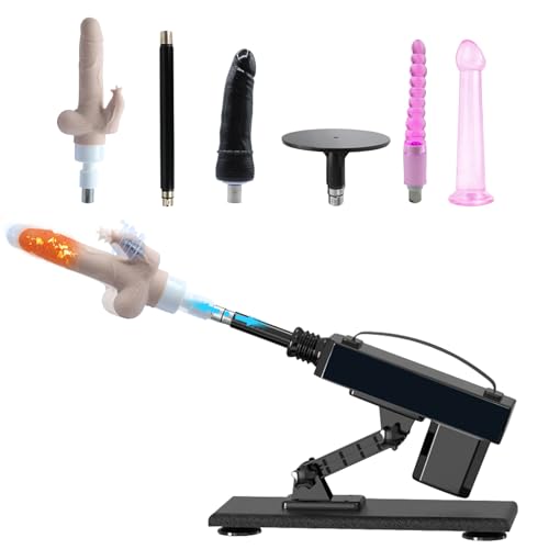 Fickmaschine Automatische Sexmaschine für die Frau Männer,Sex Maschine Sex Möbel mit 6 3XLR-Aufsätzen,Dildo Vibrator,Vibration für Frauen Klitoris,Dildo Saugnapf Adapter,Anal Dildo Masturbator