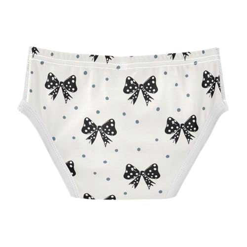 Wusikd Bows Polka Dots (3) Boys' Underwear Cotton Boys Briefs Soft Toddler Underwear 2T2