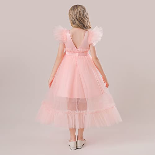Boda sin rozaduras con este vestido de princesa de tul largo infantil 3