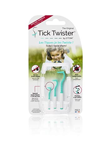 Tick Twister® Set mit 3 Größen von Zeckenhaken (Zeckenzange) mit Aufbewahrungsbox - Effektive Zeckenpinzette für Hunde, Katzen, Pferde und Menschen - Original Zeckenentferner