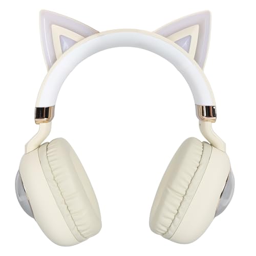 Image of GOWENIC Kids Bluetooth Headphones, RGB Lights Ear Headset, 20H Playtime, 49.2ft Range, HiFi Stereo Headphones with Microphone for School Laptop (20 /19 /9#11)