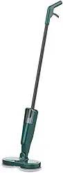 Limpador de piso elétrico sem fio, esfregão giratório elétrico com tanque de água e spray, 60 minutos de corrida, potente máquina de limpeza de piso elétrico de madeira para piso duro, azulejo (verde)