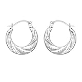 Carissima Pendientes de oro blanco de 9 K (375/1000) de mujer