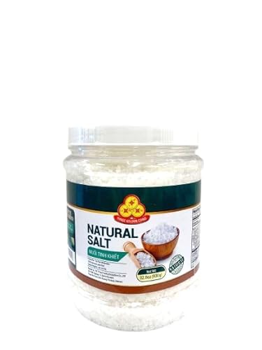 Three Golden Coins Natural Salt -Sea Salt- Muoi Tinh Khiet- 2.05 LBS