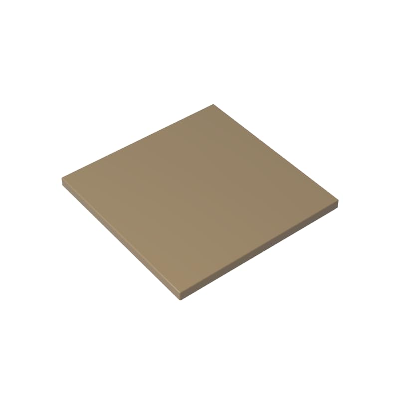 10202 Foundation Plate Tile 6x6 with Bottom Tubes 10 Pieces GDS-1116 Compatible with Lego Building Blocks Color:Dark Tan โ image 1