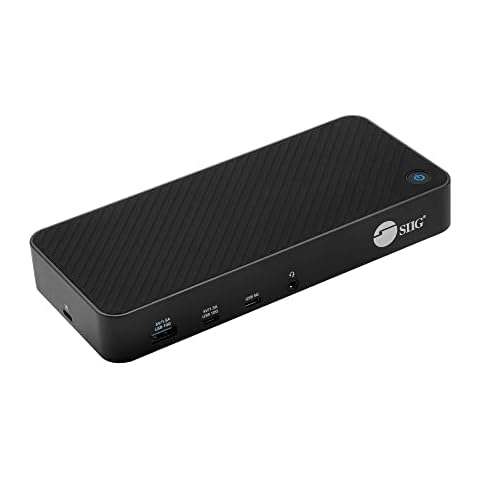 SIIG USB-C Triple 4K 60Hz Docking Station with 100W PD - Triple 4K@60Hz or Single 5K@60Hz Monitor Laptop Dock - DisplayLink - 3X HDMI, 2X DisplayPort, 3X USB-A, 2X USB-C, Gigabit Ethernet Cover