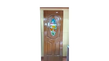 Durga Fibre Doors Designer Solid Panel Door Wooden Finish (2000 X 700 Mm) (Design09)