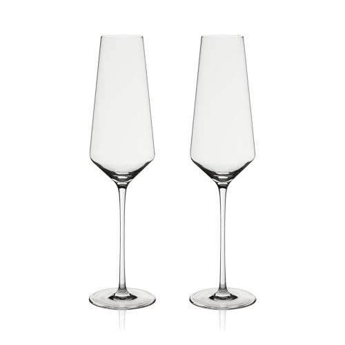 Flûtes en cristal légères Viski Liminal pour magnifier les bulles - 6