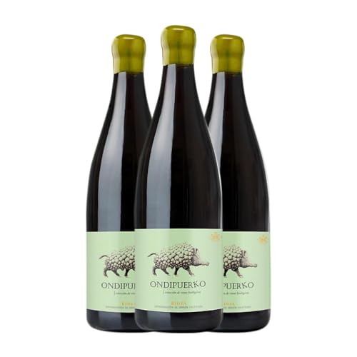 Vinícola Real Ondipuerko Blanco Rioja 75 cl Vino blanco (Caja de 3 Botellas de 75 cl)