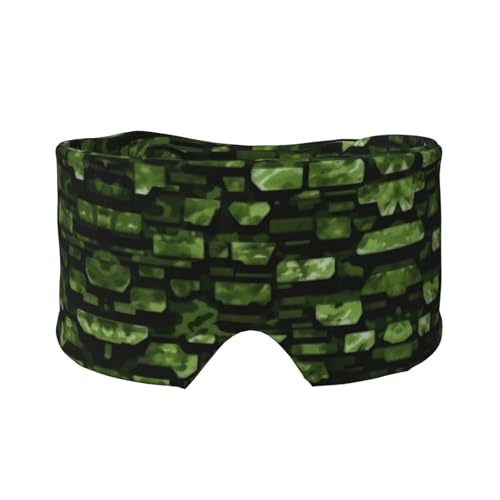 Máscara de ojos refrescante con estampado de camuflaje militar verde para dormir en total oscuridad, máscara de dormir suave, regalos para hombres y mujeres