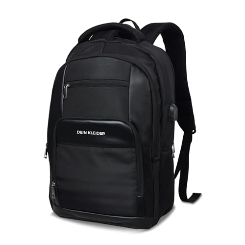 DEIN KLEIDER Nexus Anti Theft 15.6 Inch Smart Tech Laptop Backpack with 100% Waterproof fabric USB Charging Port and Anti Theft Pocket & Accessories Organiser for Men Women Boys Girls (Black) (B0D5YGT15B) Amazon Price History, Amazon Price Tracker