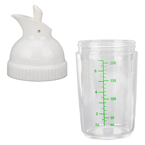 Agitador de molho de salada de 200 ml, pote de molho de salada com tampa, para fazer, misturar, serv