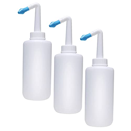 Beaupretty 3 Piezas Lavado nasal botella de limpiador nasal rociador de lavado de nariz irrigación nasal suministro de limpieza para la nariz lavadora nasal el plastico