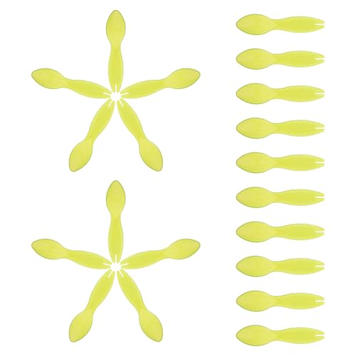 KITANDOVE 20 pièces Cuillères à Kiwi Plastique Multifonction Outil Trancheur et Éplucheur de Fruits Pratique pour Maison et Cuisine