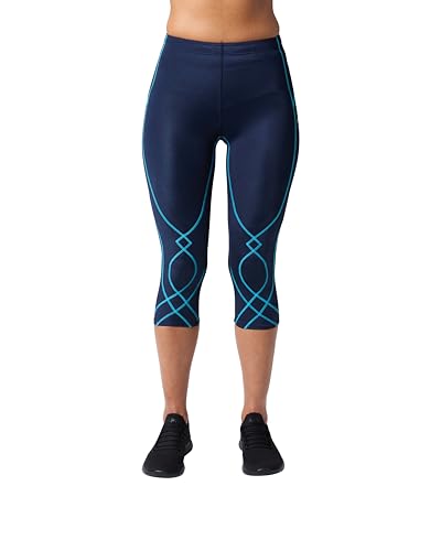 CW-X Women's Stabilyx Joint Support 3/4 Compression Tight, Legging Capris for Running and Recovery, 125806