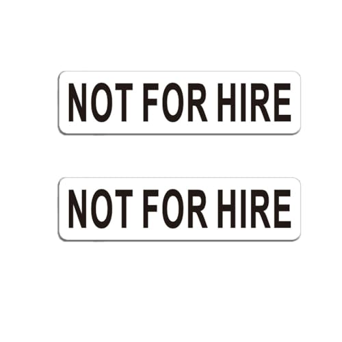 Not For Hire Magnetic Signs 3 11.8 Not For Hire Car Magnetic Sticker Signs for Vehicles Display On Box Truck Tractor Trailer Company Vehicle Personal Vehicle