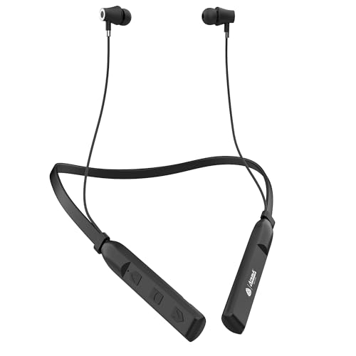 Image of AROMA NB119 Brio Neckband Bluetooth | Upto 60 Hours Playtime, Fast Charging, Dual Pairing, Heavy Bass