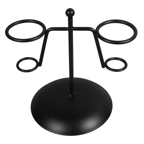 Alipis Puesto De Helados Soporte Para Cono De Helado Expositor De Helados Conos Poseedor Estante Para Helados Soporte De Cono De Huevo De Metal Titular De La Pantalla Hierro Forjado Black