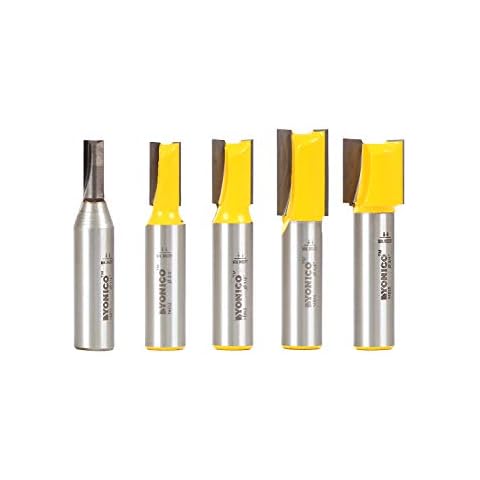 Yonico Straight Router Bits Set Cover